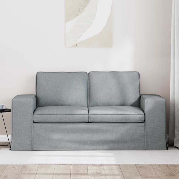 Soffa Ljusgrå 162 x 80 x 82 cm tyg