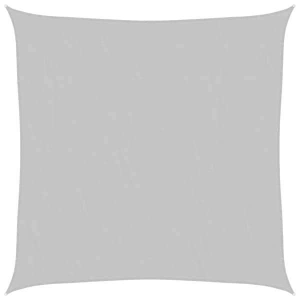Solsegel ljusgrå 3,6x3,6 m 100% polyesteroxford