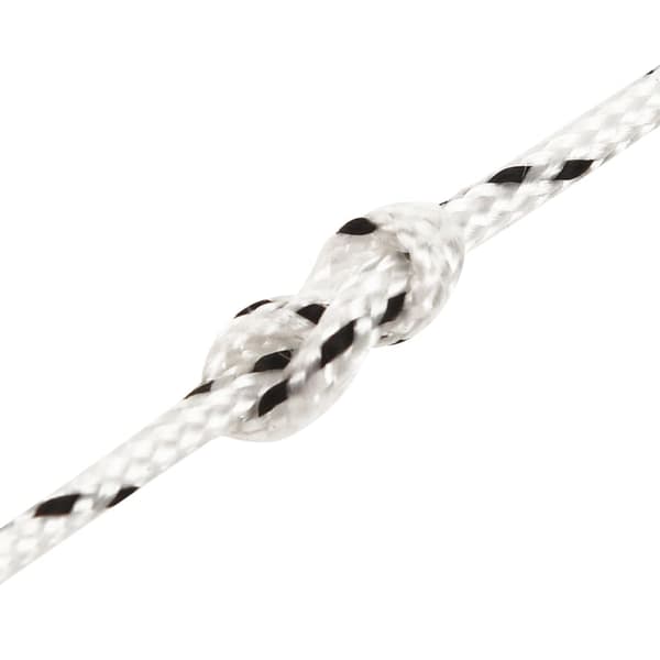 Båtlina flätad vit 2 mm x 25 m polyester