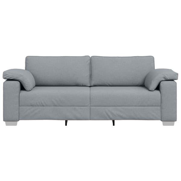 3-Sits soffa Ljusgrå 220 cm tyg