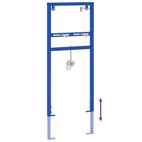 Väggstöd för tvättställsystem Blå 50 x 3 x 112 cm