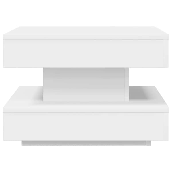 Soffbord 360 grader vridbart vit 50x50x34,5 cm