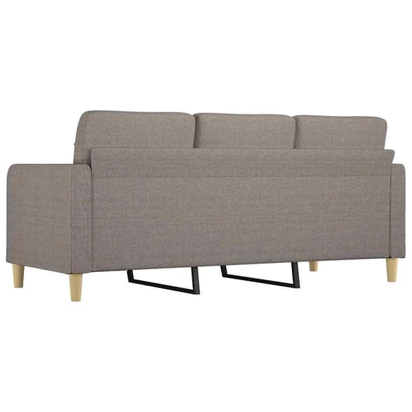3-sitssoffa taupe 180 cm tyg