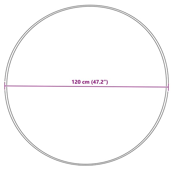 Fuskfäll matta TAFALLA Gräddvit Ø 120 cm Polyester