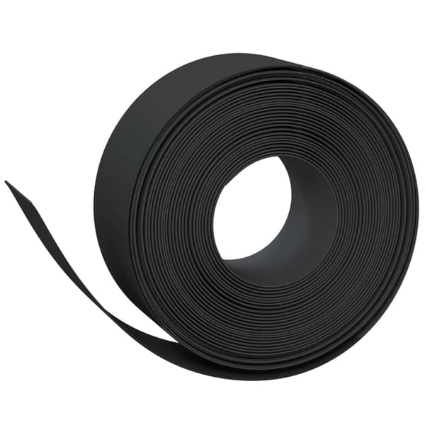 Rabattkant svart 10 m 20 cm polyeten