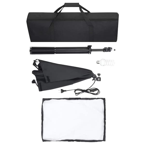 Professionella studiolampor 2 st 40x60 cm stål svart