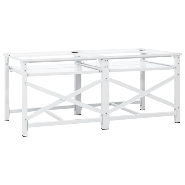 | Tvättmaskin Pedestal | Vit Stål