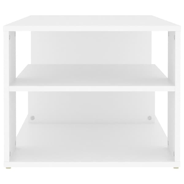 Soffbord vit 100x50x40 cm konstruerat trä