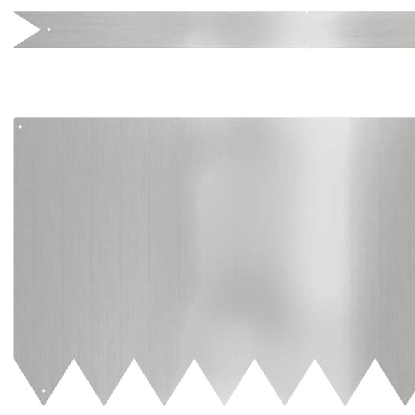 Kant för gräsmatta 30 pcs Silver 100 x 0,05 x 30 cm