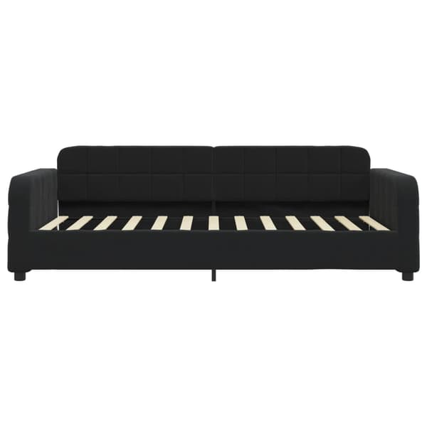 Dagbädd utdragbar svart 100x200 cm sammet