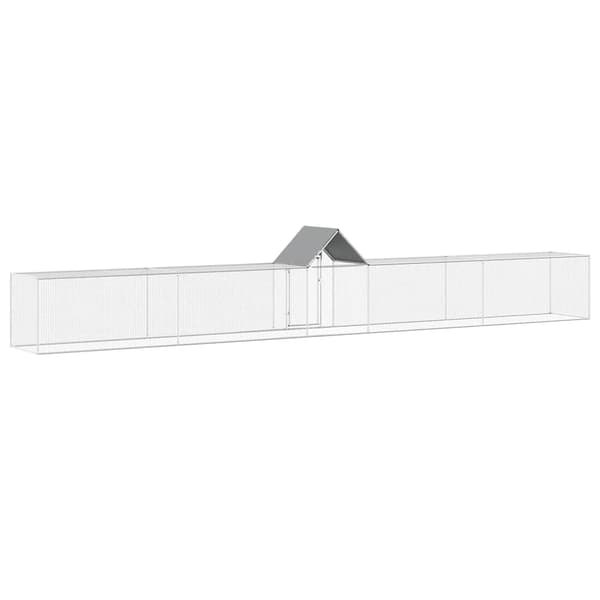 Hönsbur 9x1x1,5 m galvaniserat stål