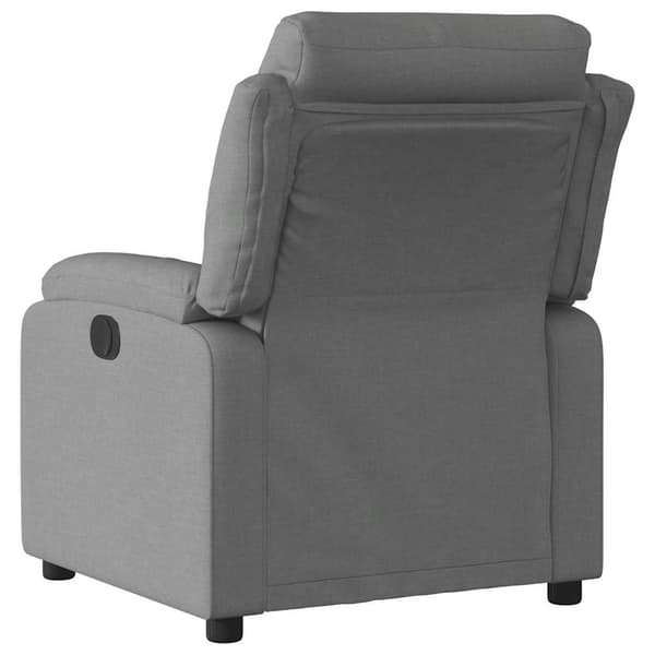Reclinerfåtölj mörkgrå tyg