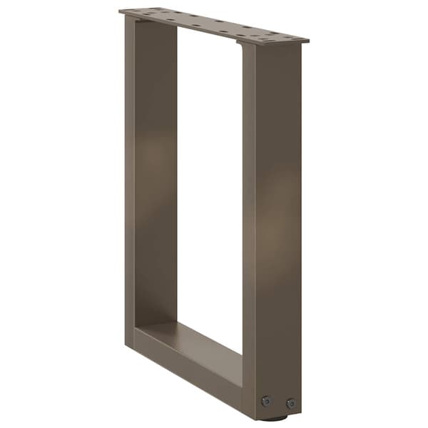 Soffbordsben U-formade 2 st naturstål 28x(42-43) cm stål