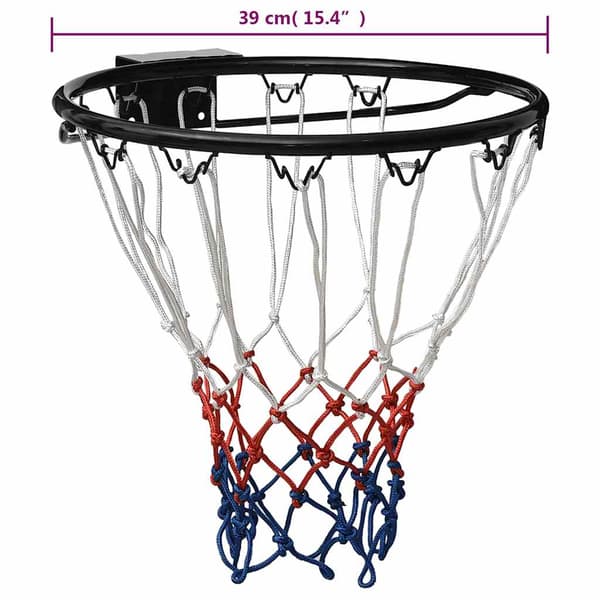 Basketring svart 39 cm stål
