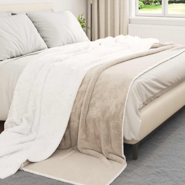 Kastfilt Beige 220 x 240 cm Fleece