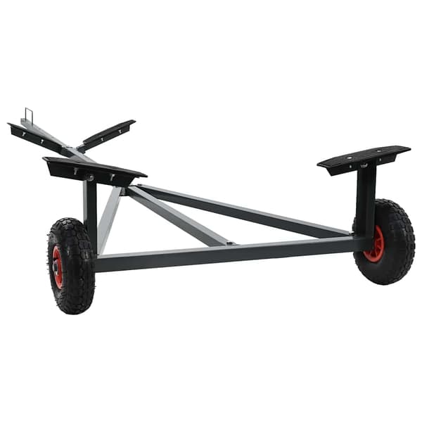 Båktrailer Silver 302 x 107 x 42 cm Stål