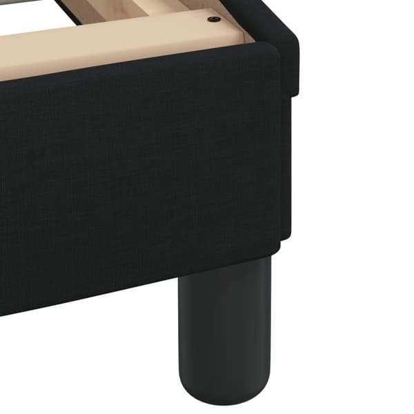 Bed with Mattress "Dover" Black 80x200 cm Fabric