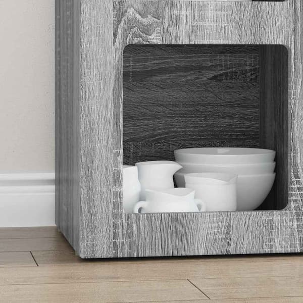 Sideboard Grå Sonoma 59 x 35 x 80.5 cm Konstruerat trä