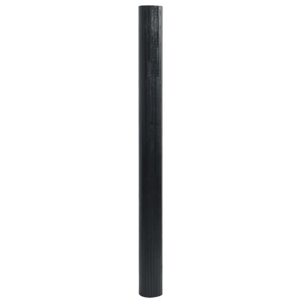 Rumsavdelare svart bredd 800 cm höjd 165 cm bambu