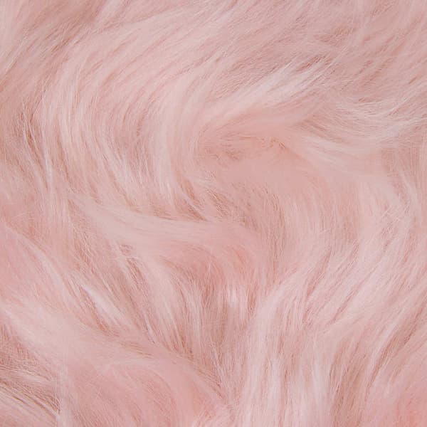 Fuskfäll matta TAFALLA Rosa 120 x 120 cm Polyester