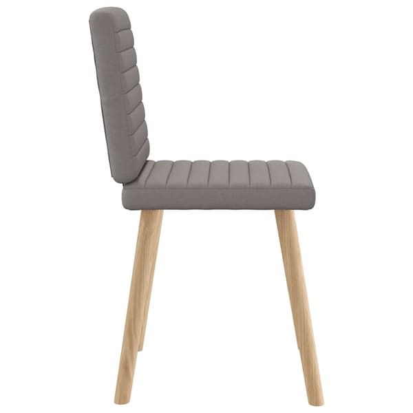 Matstolar 4 st taupe tyg