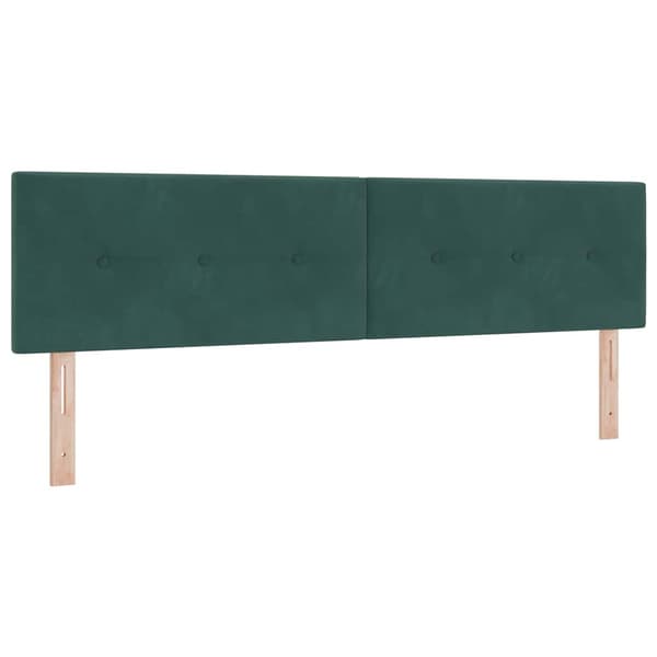 Huvudgavel Mörkgrön 180 cm Sammet