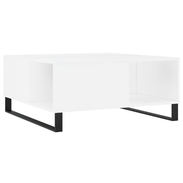 Soffbord vit 80x80x36,5 cm konstruerat trä