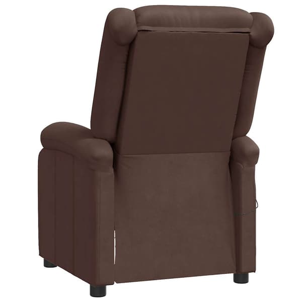Reclinerfåtölj brun konstläder