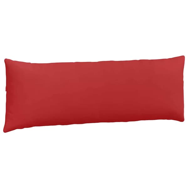 Sofakuddar 2 pcs Röd 120 x 40 cm tyg