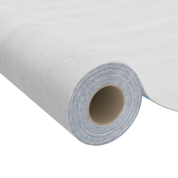 Dekorplast 2 st vitt trä 500x90 cm PVC
