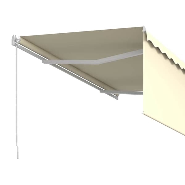 Manuell markis med rullgardin 3x2,5m cm gräddvit