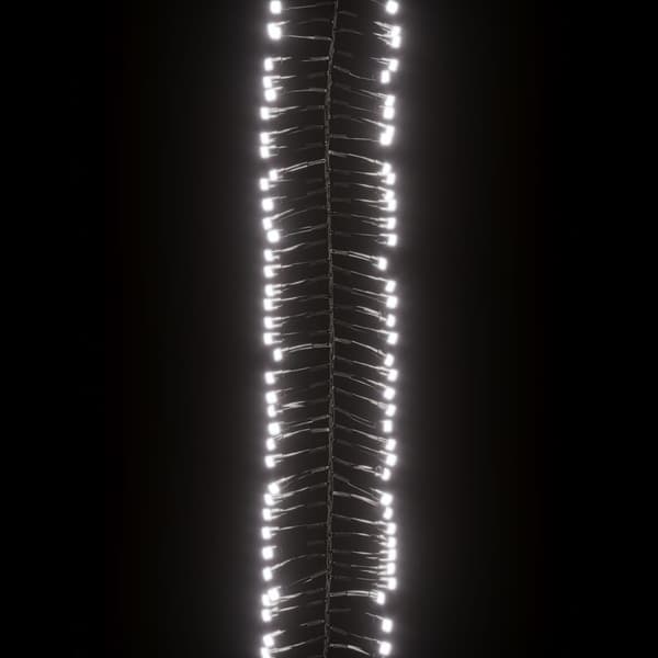 Ljusslinga med 400 LED cluster kallvit PVC