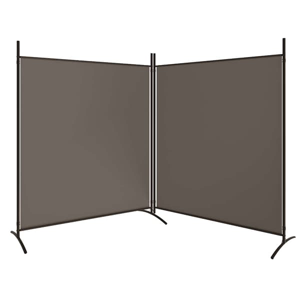 Rumsavdelare 2 paneler antracit 348x180 cm tyg