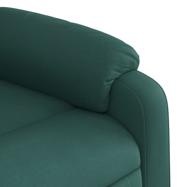 Reclinerfåtölj mörkgrön tyg