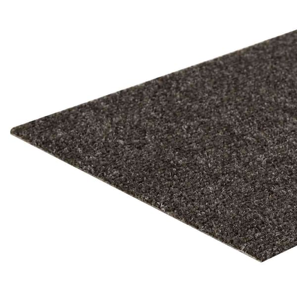 Trappmattor självhäftande 15 st 76x20 cm antracit rektangulära