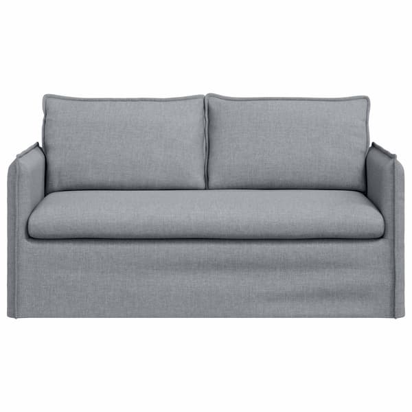Soffa Ljusgrå 156 x 82 x 85 cm tyg