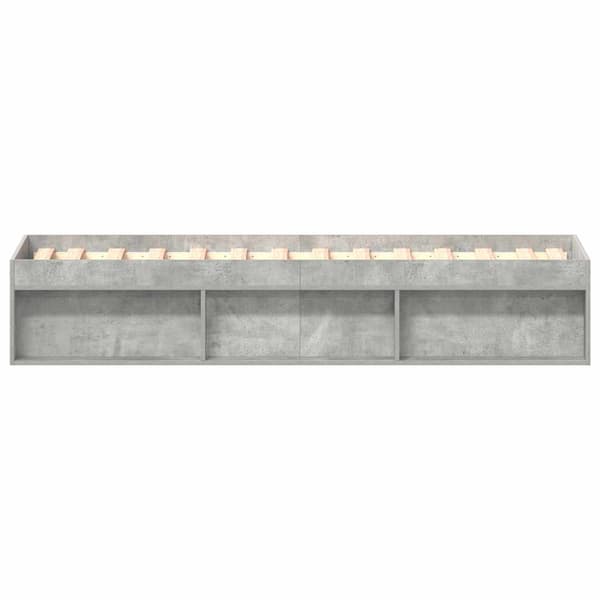 Sängram betonggrå 90x200 cm