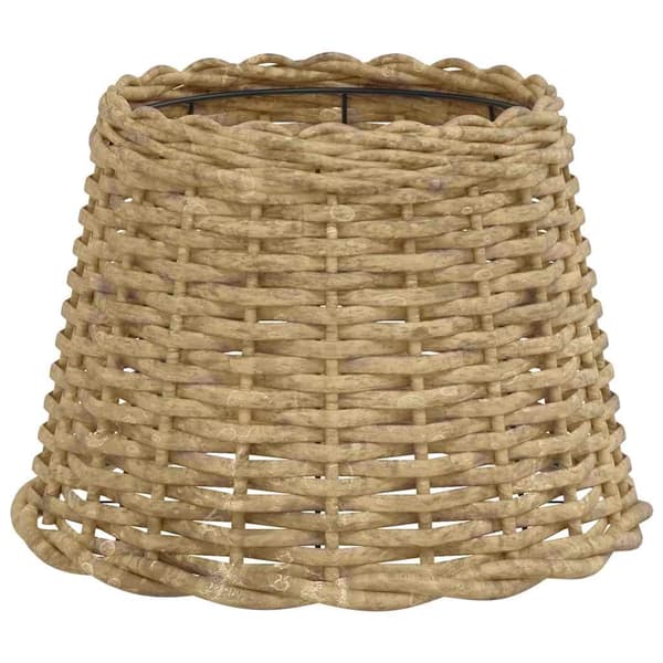 Lampskärm brun Ø30x20 cm korgmaterial