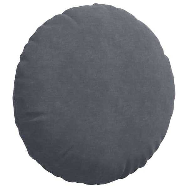 Sittkuddar 2 pcs Mörkgrå Ø50 x 19 cm Sammet