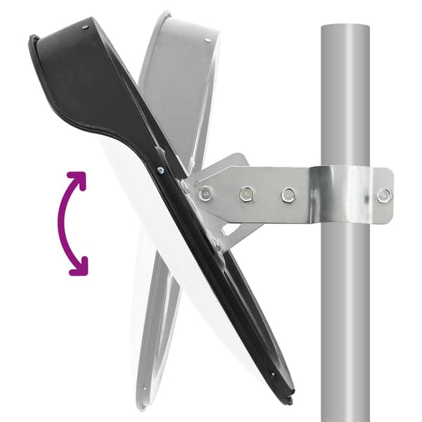 Konvex trafikspegel 30 cm PC-plast svart