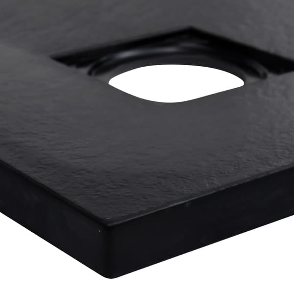 Duschkar SMC svart 90x90 cm