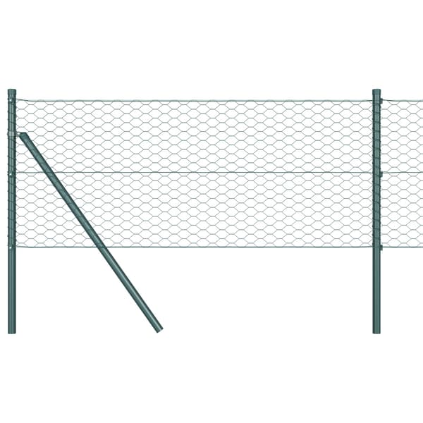 Hexagonstängsel Grön 0,4 x 10 m PVC