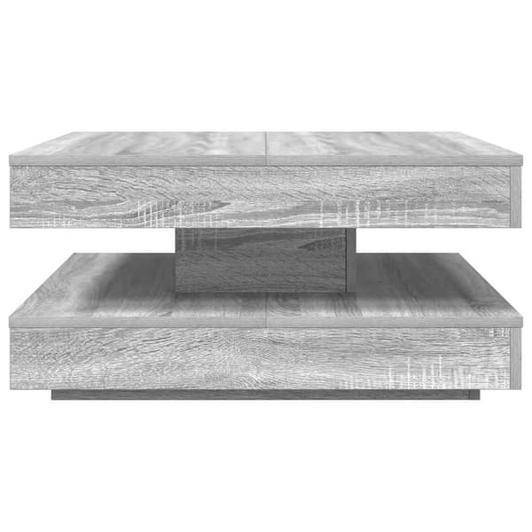 Soffbord 360 grader vridbart grå sonoma 70x70x34,5 cm