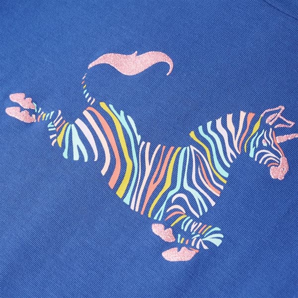 T-shirt för barn koboltblå 116