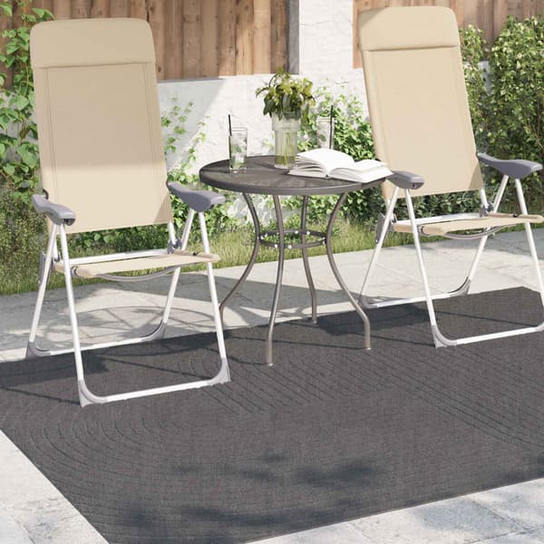 Områdesmattor PALMERAS Antracit 170 x 120 cm Polyester