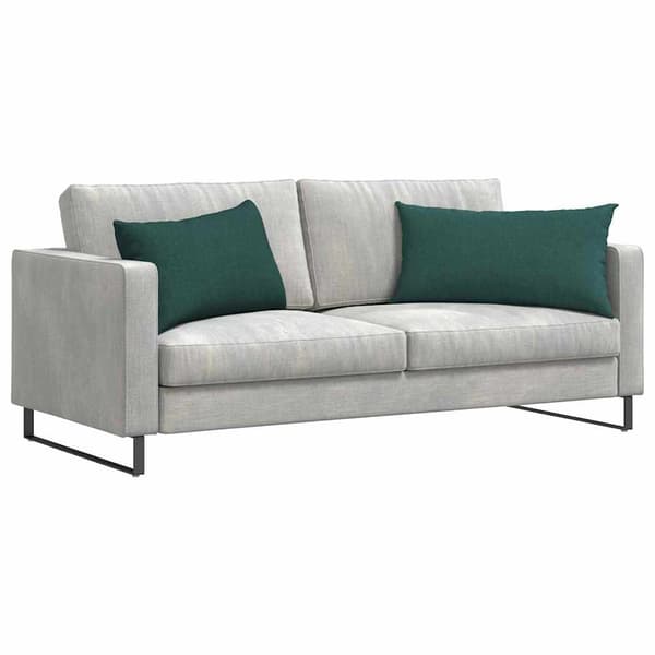 Sofakuddar 2 pcs Mörkgrön 80 x 40 cm tyg