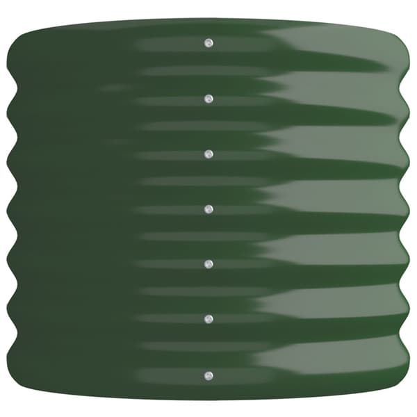 Odlingslåda galvaniserat stål 114x40x36 cm grön
