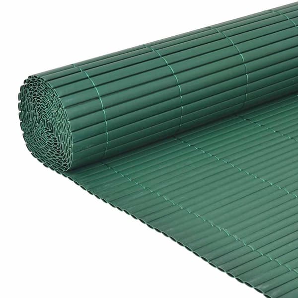 Dubbelsidigt insynsskydd PVC 90x500 cm grön