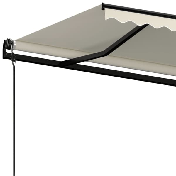 Automatisk markis 450x300 cm gräddvit