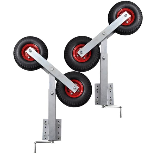 Dubbla stödhjul för båtsläp (Bog stöd) set med 2 st 59 - 84 cm